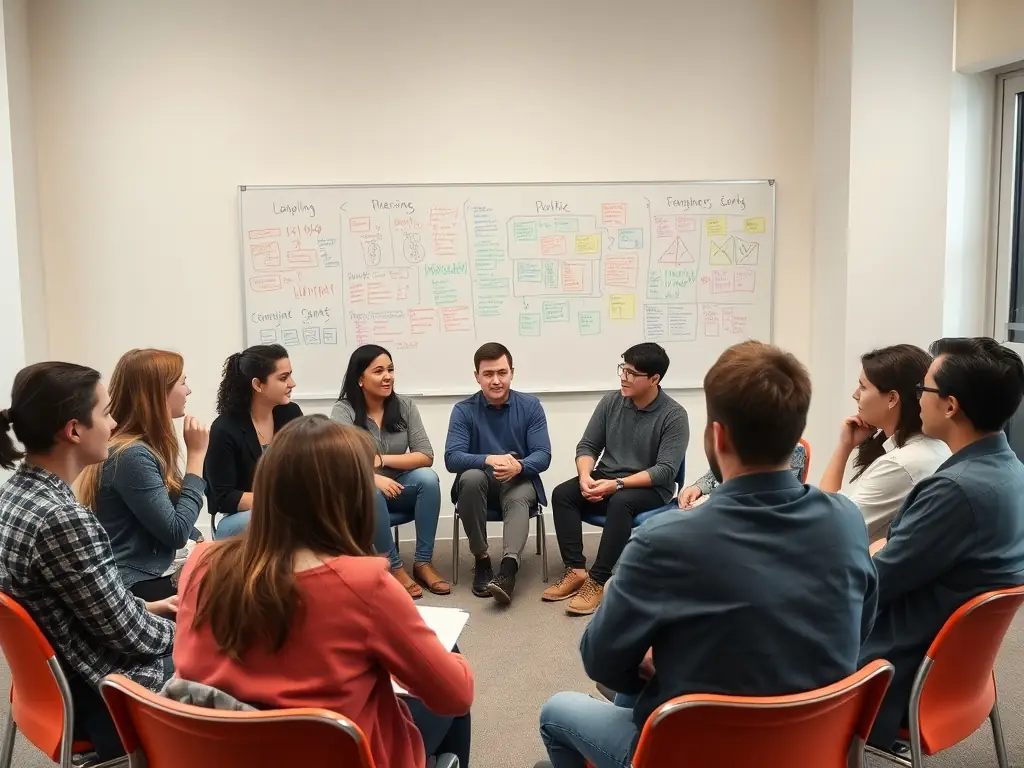 A photo of students learning leadership skills during a UNSS training session, emphasizing personal development.